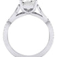 Pavonia Emerald Diamond Engagement Ring (Lab Grown Igi Cert) whitegold