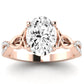 Pavonia Oval Moissanite Engagement Ring rosegold