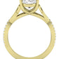 Pavonia Oval Moissanite Engagement Ring yellowgold