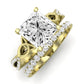 Pavonia Diamond Matching Band Only (does Not Include Engagement Ring)  For Ring With Princess Center yellowgold