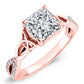 Pavonia Princess Diamond Engagement Ring (Lab Grown Igi Cert) rosegold