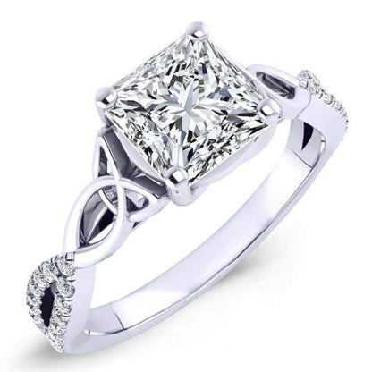 Pavonia Princess Diamond Engagement Ring (Lab Grown Igi Cert) whitegold