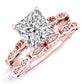 Peregrine Diamond Matching Band Only (engagement Ring Not Included) For Ring With Princess Center rosegold
