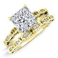 Peregrine Moissanite Matching Band Only (engagement Ring Not Included) For Ring With Princess Center yellowgold