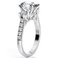 Primrose Oval Diamond Engagement Ring (Lab Grown Igi Cert) whitegold