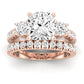 Primrose Diamond Matching Band Only ( Engagement Ring Not Included) For Ring With Cushion Center rosegold