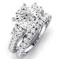 Primrose Diamond Matching Band Only ( Engagement Ring Not Included) For Ring With Cushion Center whitegold