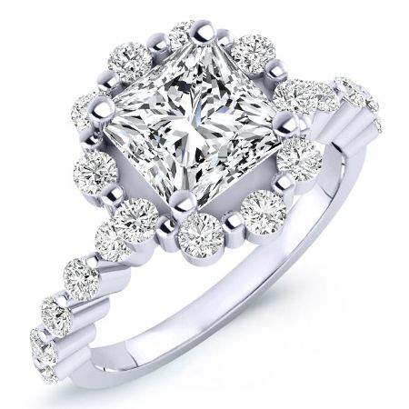 Privet Princess Diamond Engagement Ring (Lab Grown Igi Cert) whitegold