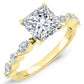 Redbud Princess Diamond Engagement Ring (Lab Grown Igi Cert) yellowgold