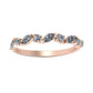Ardith Trendy Diamond Wedding Ring rosegold