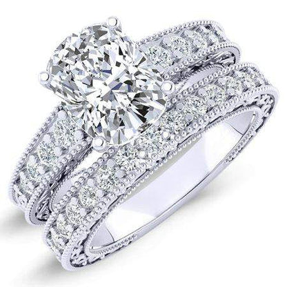 Romy Diamond Matching Band Only (engagement Ring Not Included) For Ring With Cushion Center whitegold