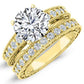 Romy Moissanite Matching Band Only (engagement Ring Not Included) For Ring With Round Center yellowgold