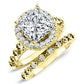 Rosanna Moissanite Matching Band Only (engagement Ring Not Included) For Ring With Princess Center yellowgold