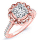 Ruellia Princess Diamond Engagement Ring (Lab Grown Igi Cert) rosegold
