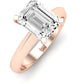 Senna Emerald Diamond Engagement Ring (Lab Grown Igi Cert) rosegold