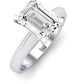 Senna Emerald Diamond Engagement Ring (Lab Grown Igi Cert) whitegold