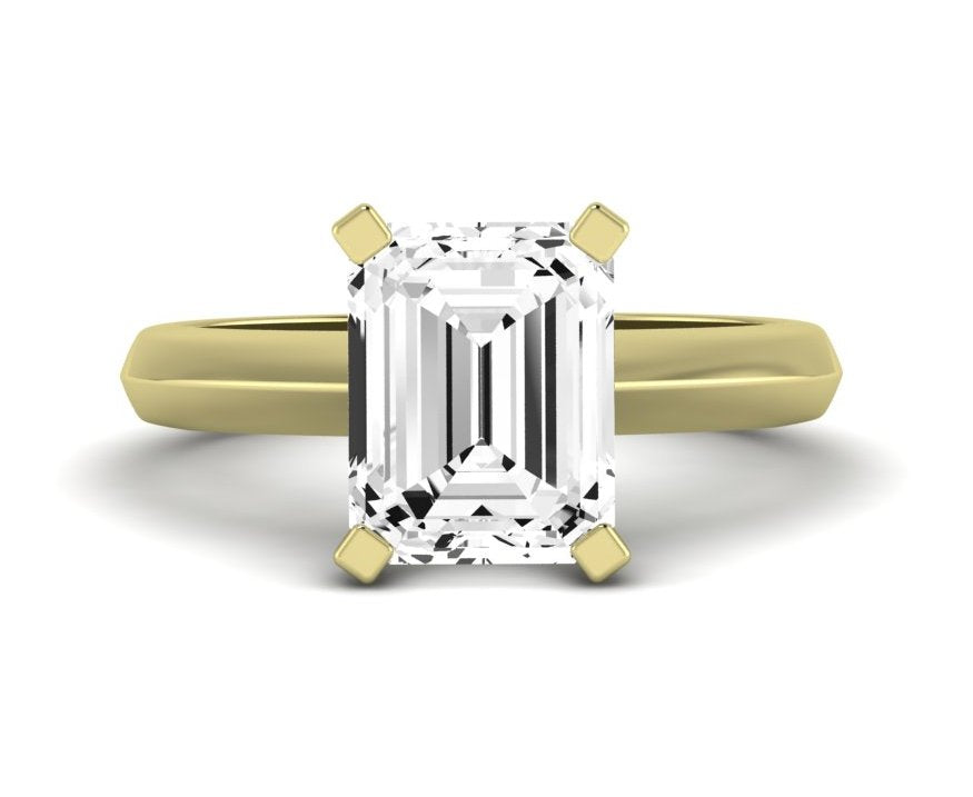 Senna Emerald Diamond Engagement Ring (Lab Grown Igi Cert) yellowgold