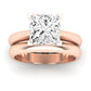 Senna Moissanite Matching Band Only (does Not Include Engagement Ring) For Ring With Princess Center rosegold