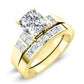 Carnation Diamond Matching Band Only (engagement Ring Not Included) For Ring With Cushion Center yellowgold