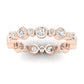 Caradonna Round Cut Diamond Eternity Band (Clarity Enhanced) rosegold