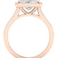 Silene Princess Diamond Engagement Ring (Lab Grown Igi Cert) rosegold