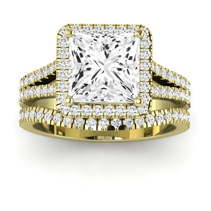 Silene Princess Diamond Bridal Set (Lab Grown Igi Cert) yellowgold