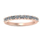 Dara Baguette & Round Trendy Moissanite Wedding Ring rosegold