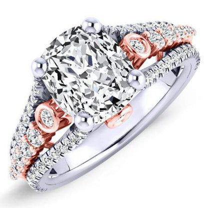 Sireli Cushion Diamond Engagement Ring (Lab Grown Igi Cert) whitegold