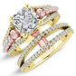 Sireli Diamond Matching Band Only (engagement Ring Not Included) For Ring With Princess Center yellowgold