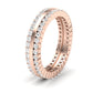 Frost Round Cut Diamond Eternity Band (Clarity Enhanced) rosegold