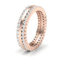 Frost Round Cut Diamond Eternity Band (Clarity Enhanced) rosegold