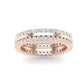 Frost Round Cut Diamond Eternity Band (Clarity Enhanced) rosegold