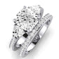 Snowdonia Diamond Matching Band Only (engagement Ring Not Included) For Ring With Cushion Center whitegold