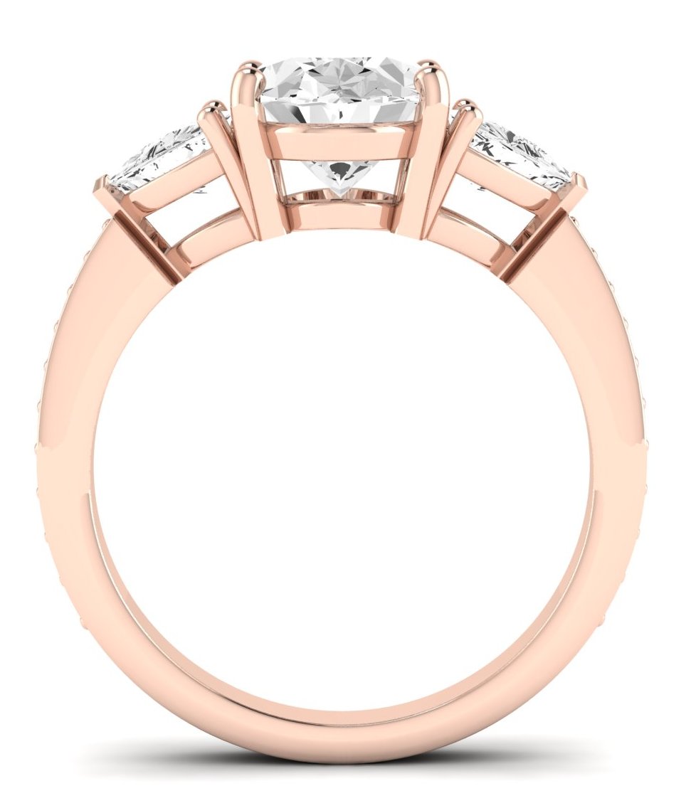 Snowdonia Oval Moissanite Engagement Ring rosegold