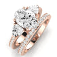 Snowdonia Moissanite Matching Band Only (engagement Ring Not Included) For Ring With Oval Center rosegold
