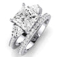 Snowdonia Diamond Matching Band Only (engagement Ring Not Included) For Ring With Princess Center whitegold