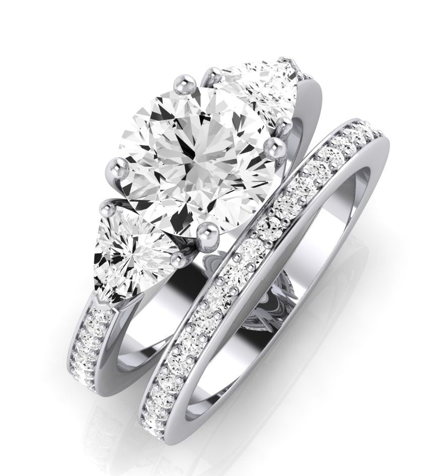 Snowdonia Diamond Matching Band Only (engagement Ring Not Included) For Ring With Round Center whitegold