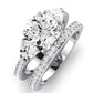 Snowdonia Moissanite Matching Band Only (engagement Ring Not Included) For Ring With Round Center whitegold