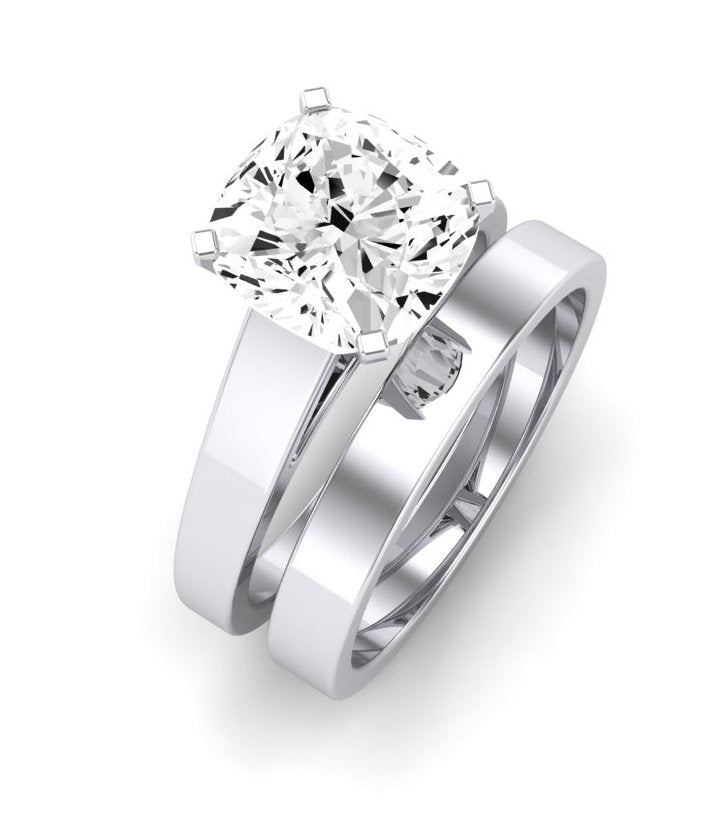 Snowdrop Cushion Diamond Bridal Set (Lab Grown Igi Cert) whitegold