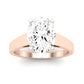 Snowdrop Oval Moissanite Engagement Ring rosegold