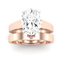 Snowdrop Diamond Matching Band Only (engagement Ring Not Included) For Ring With Oval Center rosegold