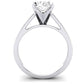 Snowdrop Oval Diamond Engagement Ring (Lab Grown Igi Cert) whitegold
