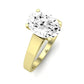 Snowdrop Oval Moissanite Engagement Ring yellowgold