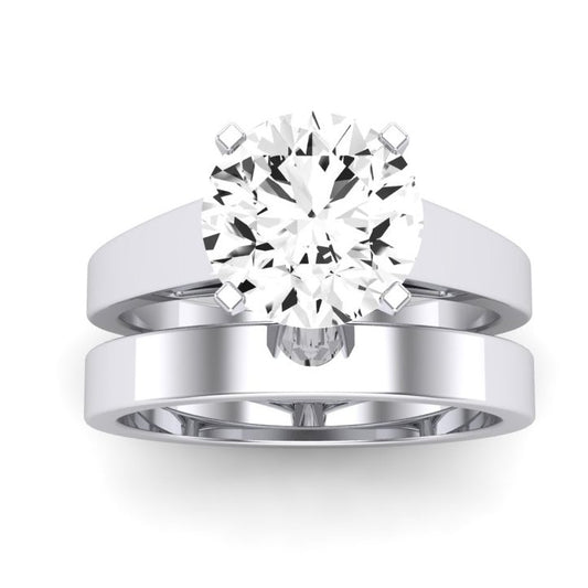 Snowdrop Diamond Matching Band Only (engagement Ring Not Included) For Ring With Round Center whitegold