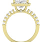Sweetpea Princess Moissanite Engagement Ring yellowgold