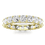 Sylvan Cushion Cut Diamond Eternity Band (Clarity Enhanced) yellowgold