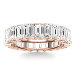 Sylvan Emerald Cut Diamond Eternity Band (Clarity Enhanced) rosegold