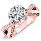 Tansy Round Diamond Engagement Ring (Lab Grown Igi Cert) rosegold