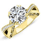 Tansy Round Diamond Engagement Ring (Lab Grown Igi Cert) yellowgold