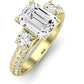 Thistle Emerald Diamond Engagement Ring (Lab Grown Igi Cert) yellowgold